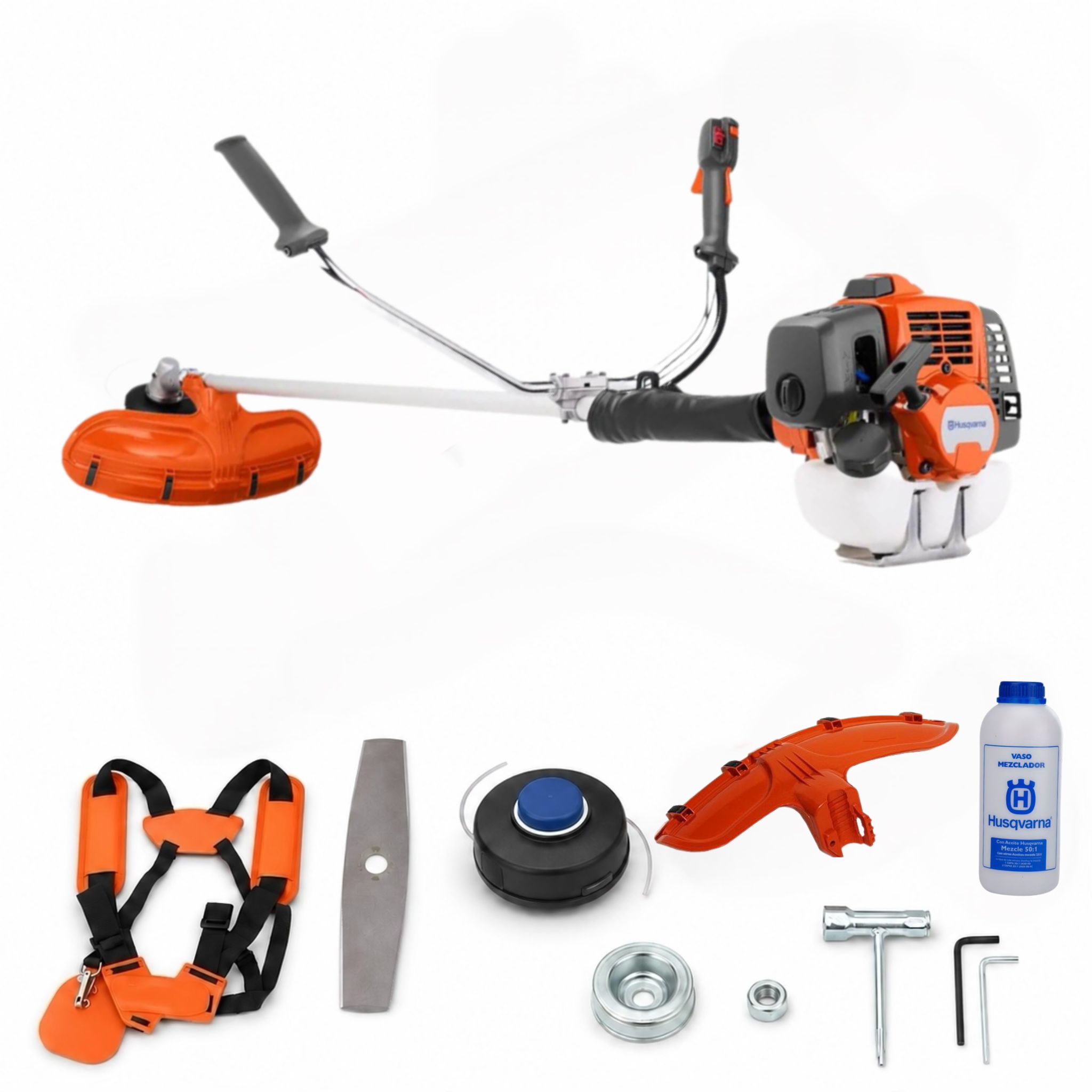Guadaña Husqvarna 143RS 41.5cc Profesional con Accesorios